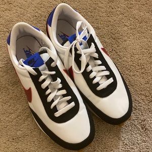 Nike Women's Daybreak White Red Blue Retro Sneakers Shoes